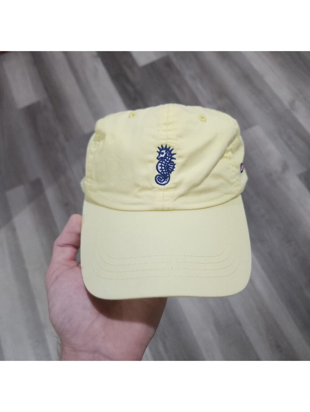 Imperial Seahorse Boat Marine Ocean Preppy Strapback Golf Baseball Hat Cap